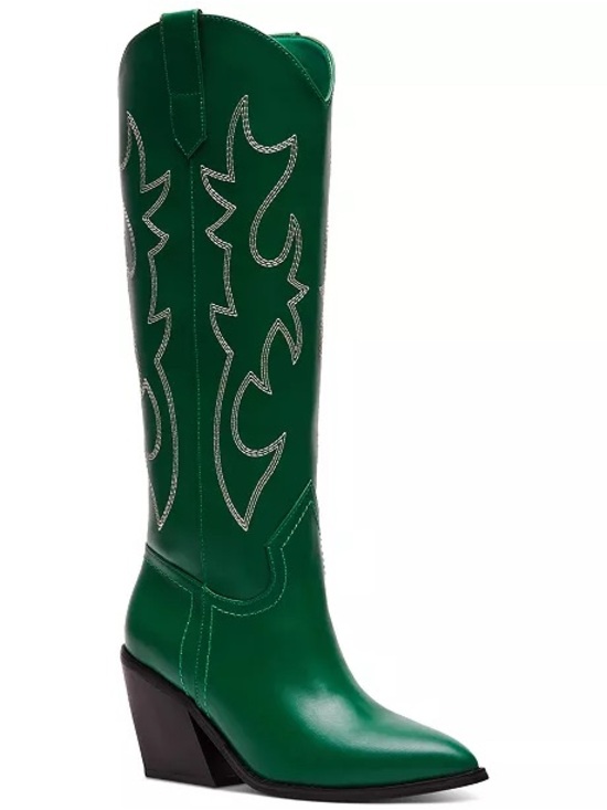Madden Girl Shoes - Madden Girl Arizona Knee High Cowboy Boots in  Emerald Green, Size 5, NEW